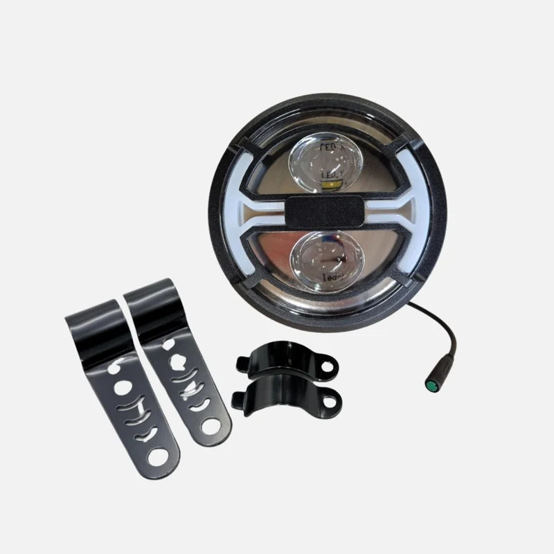 Ouxi V8 Ultra Koplamp met Knipperlicht | Inclusief Beugels | Fatbike Koplamp | 6-Pins Aansluiting 